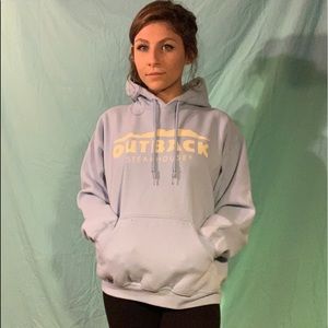 super rando babyblue Outback Steakhouse sweatshirt